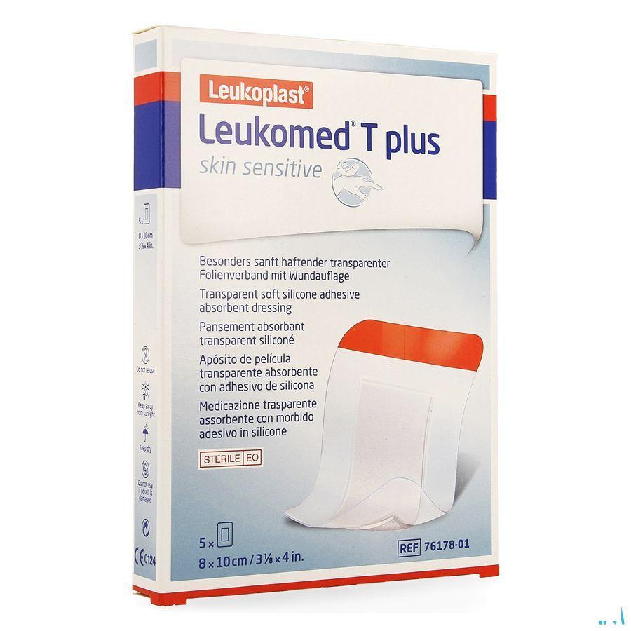 Leukomed T Plus Skin Sens. 8cmx10cm 5 7617801