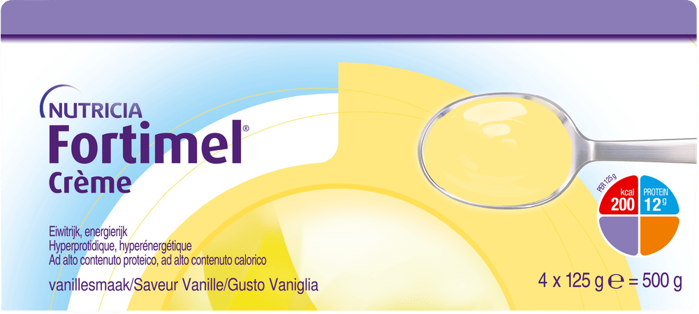 Fortimel Creme Vanille 4X125 g  -  Nutricia