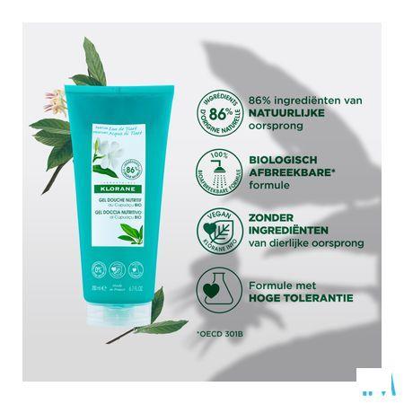 Klorane Lichaam Douchegel Water Tiare 200 ml