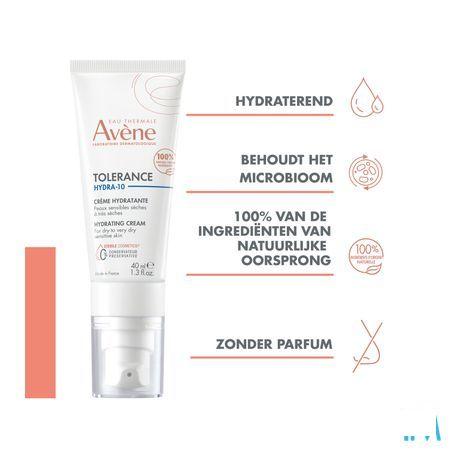 Avene Tolerance Hydra 10 Hydraterende Creme 40 ml  -  Avene