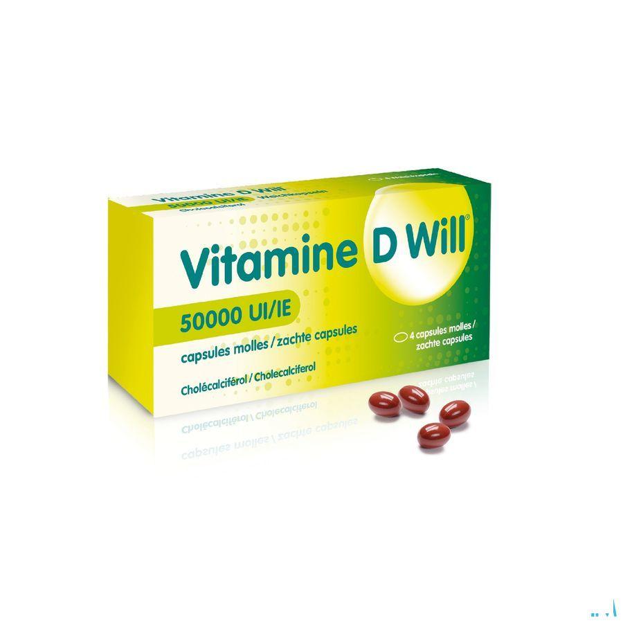 Vitamine D Will 50000Ui Caps Molle 4  -  Will Pharma