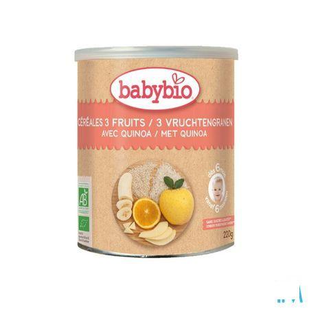 Babybio 3 Vruchtengranen Quinoa 6M 220 g