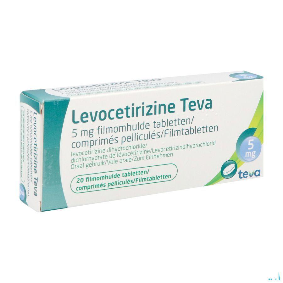 Levocetirizine Teva 5 mg Comprimes Pellicules 20 X 5 mg 