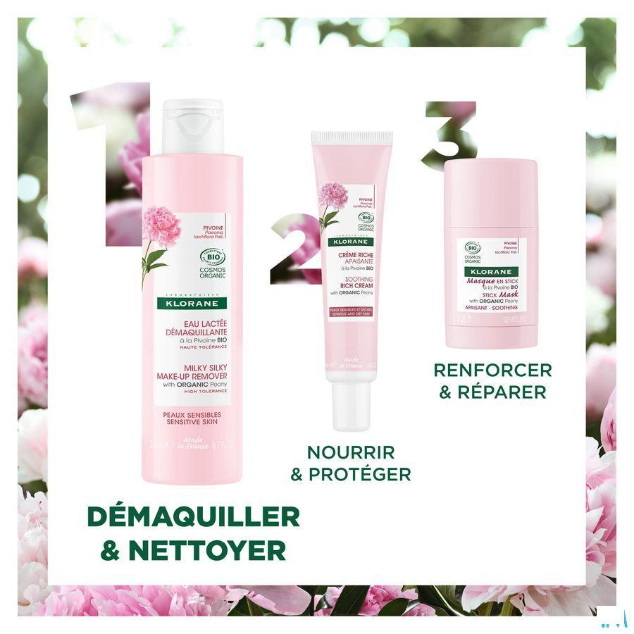 Klorane Gezicht Melkachtig Rein.Water Pioen. 200 ml