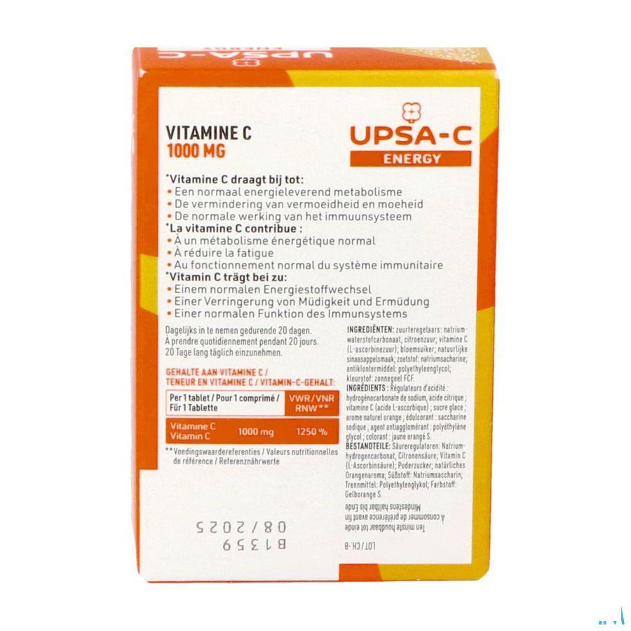Upsa C Energy 1000 mg Bruistabl 20