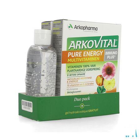 Arkovital Pure Energy Immun.Duo Comp60+H.Gel 100 ml  -  Arkopharma