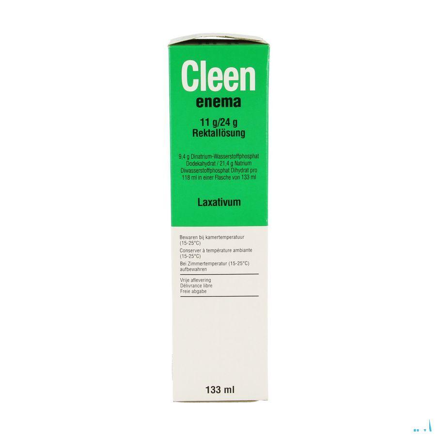 Cleen Enema 11 gr/24 gr Oplossing Rectaal Gebruik Flacon 133 ml