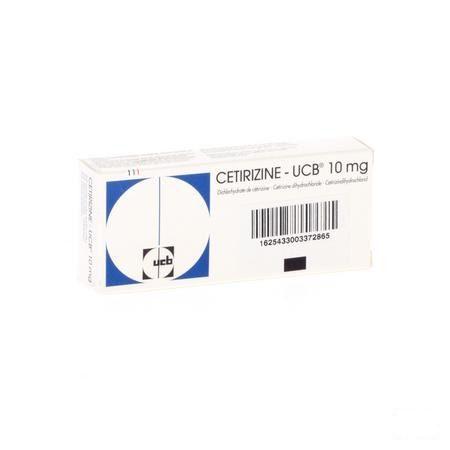 Cetirizine Ucb Tabletten Pel. 20 X 10 mg