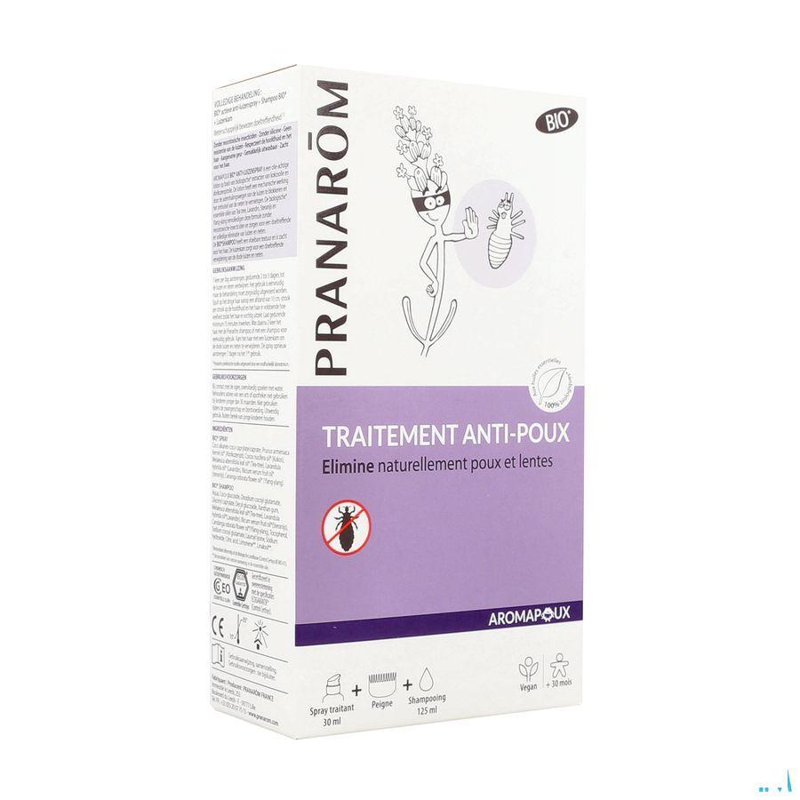 Aromapoux Bio Spray A/Poux 30 ml+Sh 125 ml+Peigne Nf  -  Pranarom