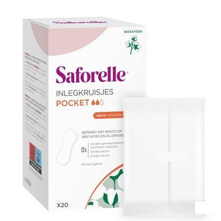 Saforelle Coton Protect Inlegkruisjes Pocket 20