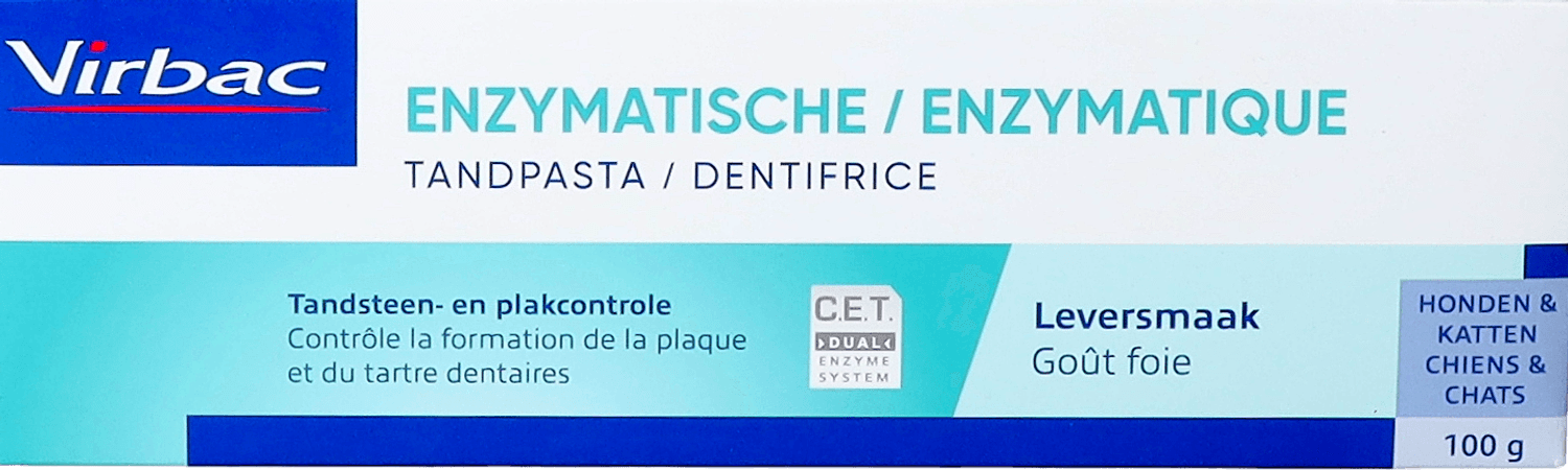 Virbac Tandpasta Enzymatisch Leversmaak Tube 100 gr