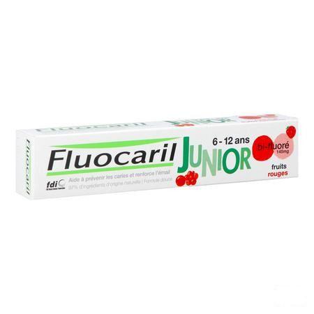 Fluocaril Tandpasta Junior Rood Fruit 75  ml Nf