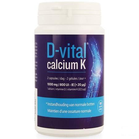 D Vital Calcium K Caps 180  -  Will Pharma
