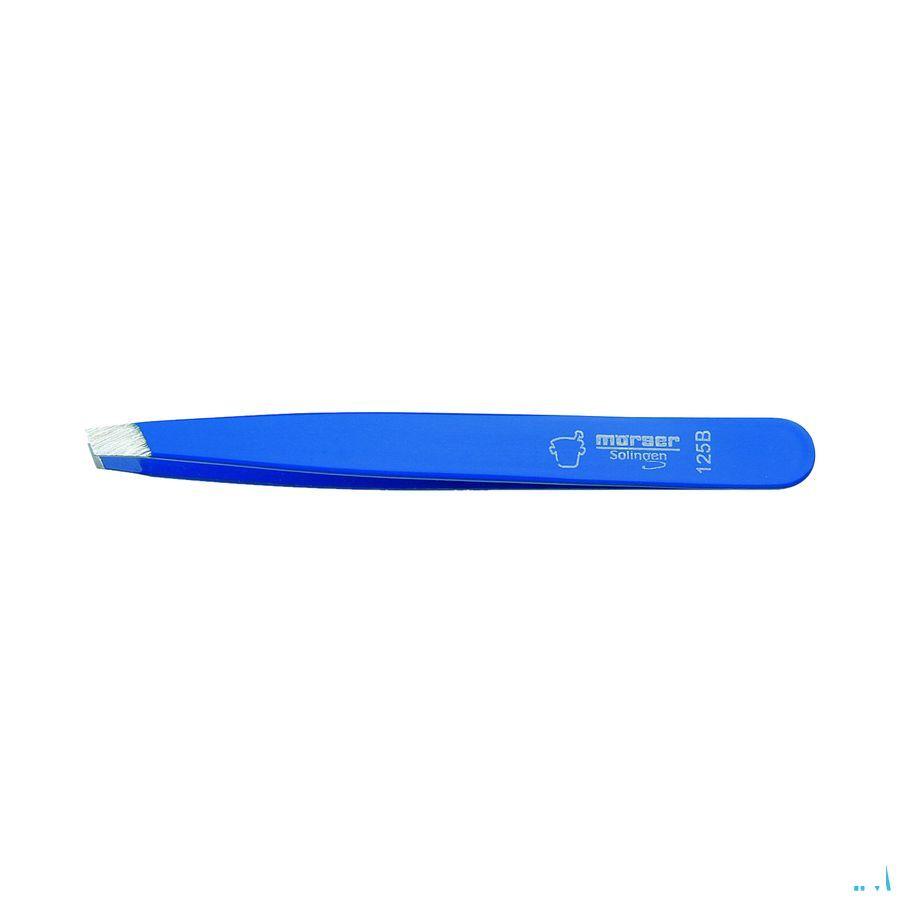 Morser Epileerpincet Schuin Blauw Inox 125b  -  Eureka Pharma