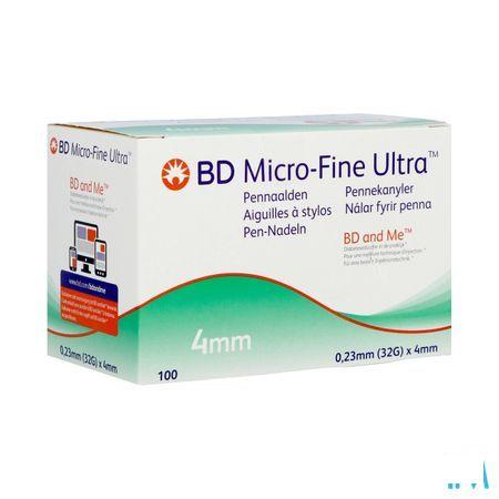 Bd Microfine Ultra Pennaald 4Mm 32G Easyflow 100