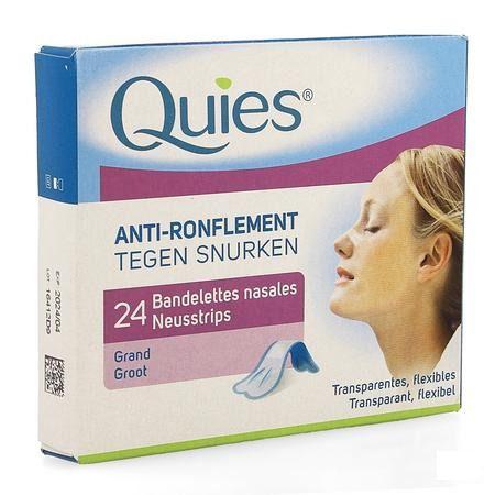 Quies Tegen Snurken Neusstrips Groot 24  -  Quies