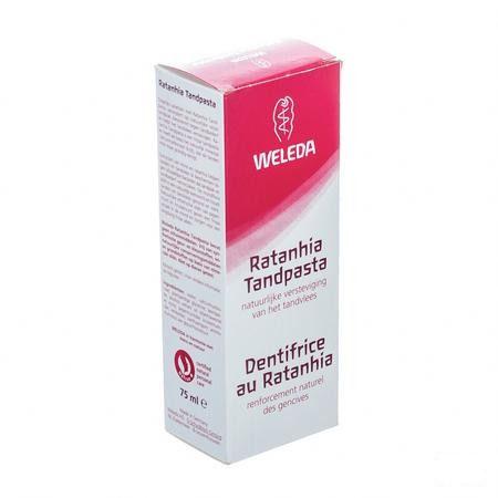 Weleda Tandpasta Ratanhia Roos 75 ml  -  Weleda