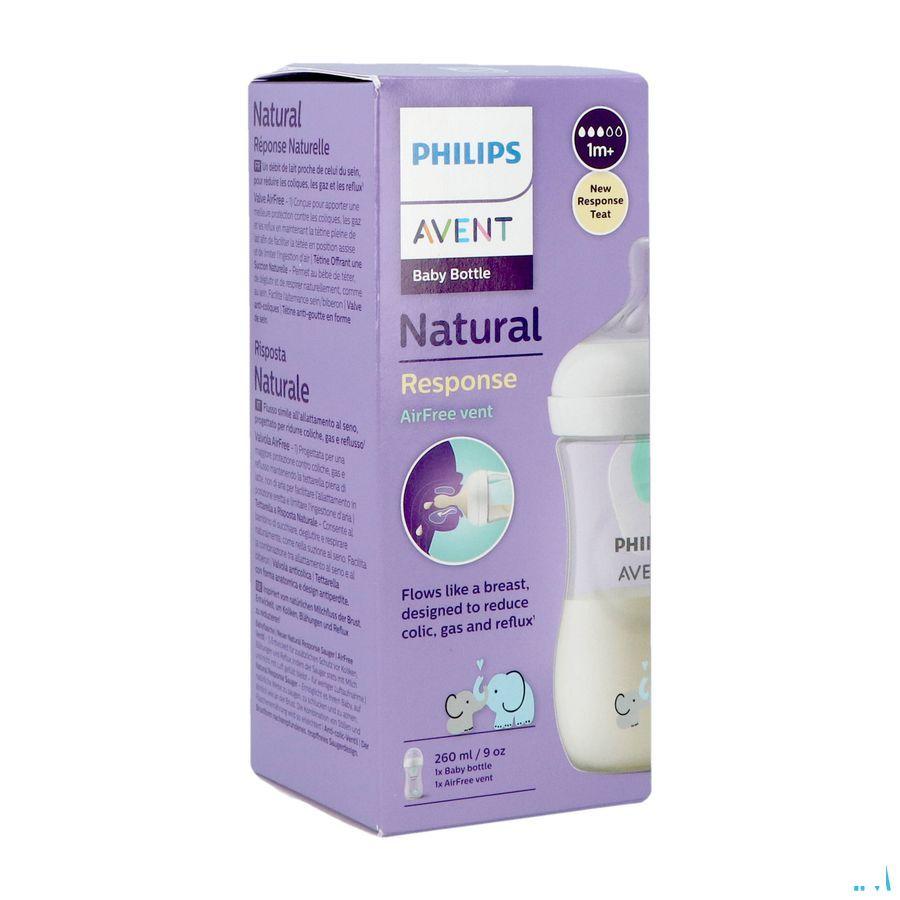 Philips Avent Natural Airfree Zuigfles Olif.260 ml