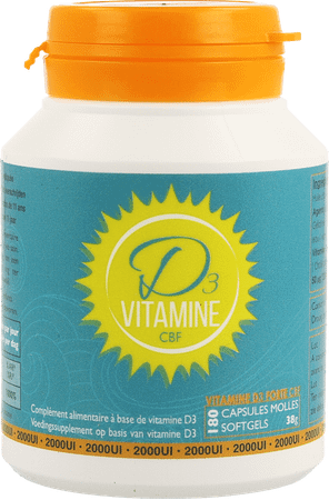 Vitamine D3 Cbf 2000UI Softgels 180