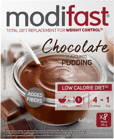 Modifast Chocolate Flavoured Pudding 8x55 gr  -  Nutrition & Sante