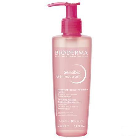 Bioderma Sensibio Reinig.gel Schuim.pompfles 200 ml