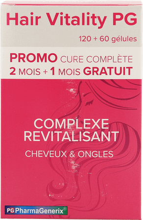 Hair Vitality Pg Pharmagenerix Capsule 3x60  -  Superphar
