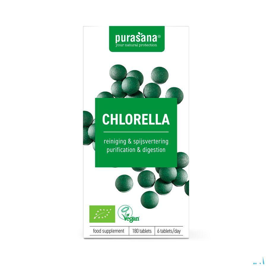 Purasana Chlorella Broken Cell Wall Bio Comprimes 180