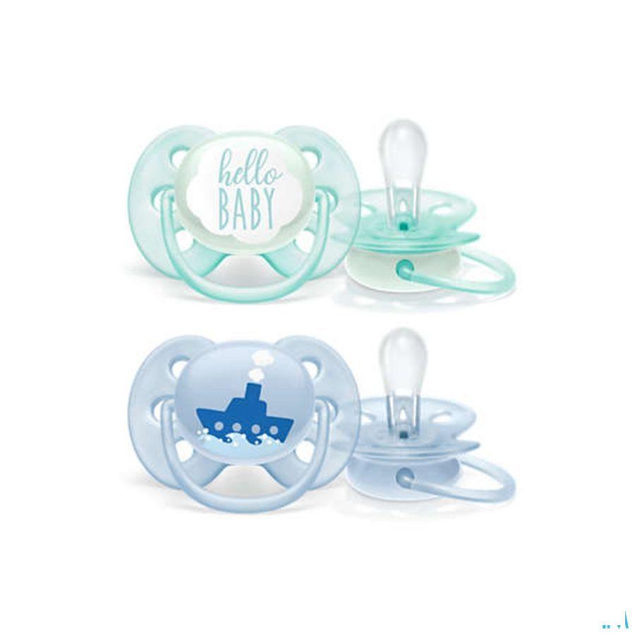 Philips Avent Fopspeen 0M+ Soft Boy  -  Bomedys