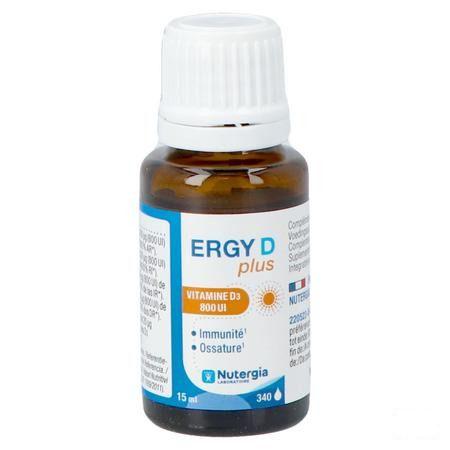 Ergy D Plus Flacon 15 ml  -  Lab. Nutergia