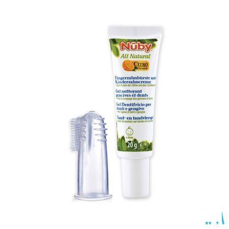 Nuby Citroganix Gel Nettoyant Gencives Et Dent + Doigt Massant 15 gr - 4m +   -  New Valmar