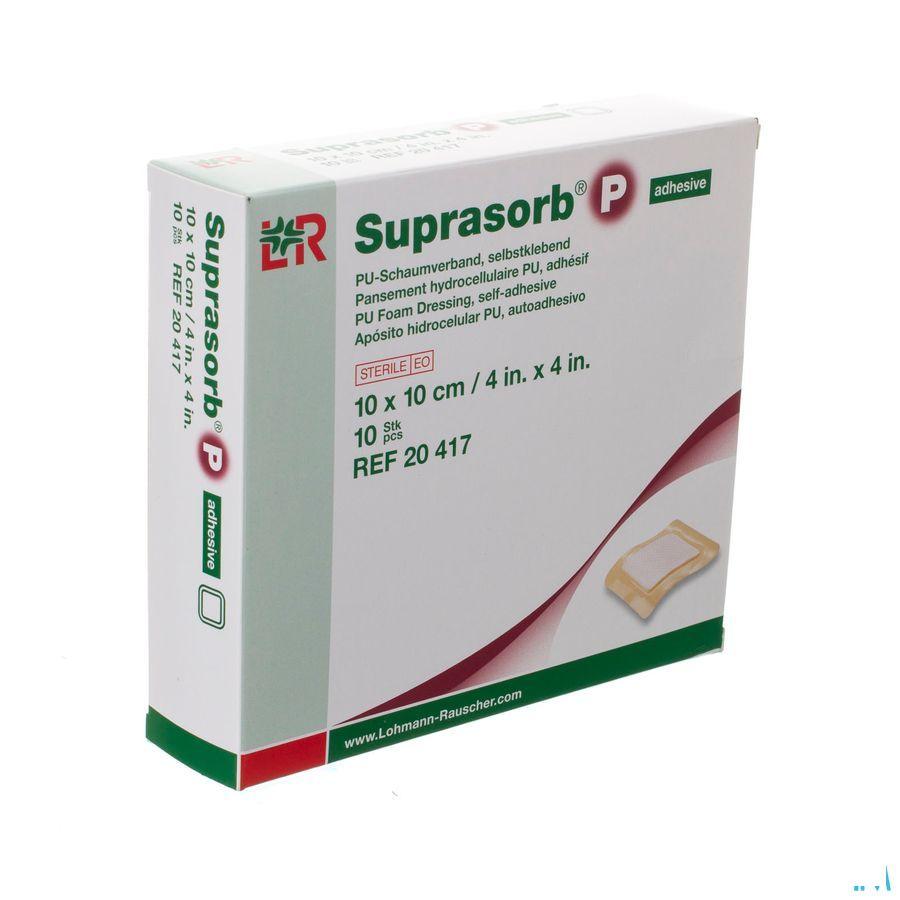 Suprasorb P Schuimverb Pu Wcl 10,0X10,0Cm 10 20417  -  Lohmann & Rauscher