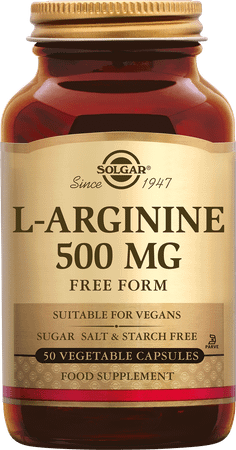 Solgar L-Arginine V-Caps 50X500Mg  -  Solgar Vitamins