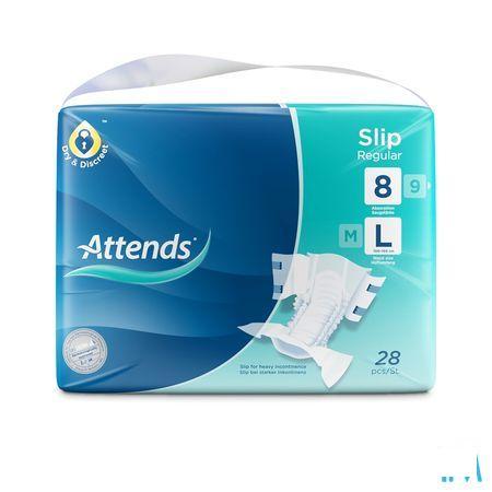 Attends Slip Regular Plus 8L 1X28  -  Attends