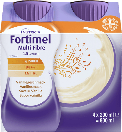 Fortimel Multifiber 1.5Kcal Vanille 4 x 200 ml