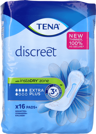 Tena Discreet Extra Plus 16