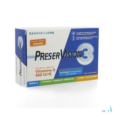 Preservision 3 + Vit D3 Caps 60