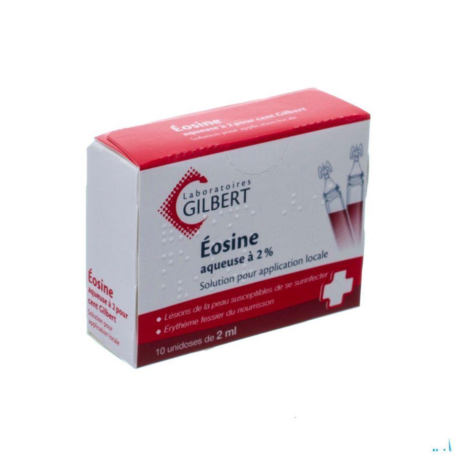 Gilbert Eosine Waterige Oplossing 2% Steriel 10x2 ml