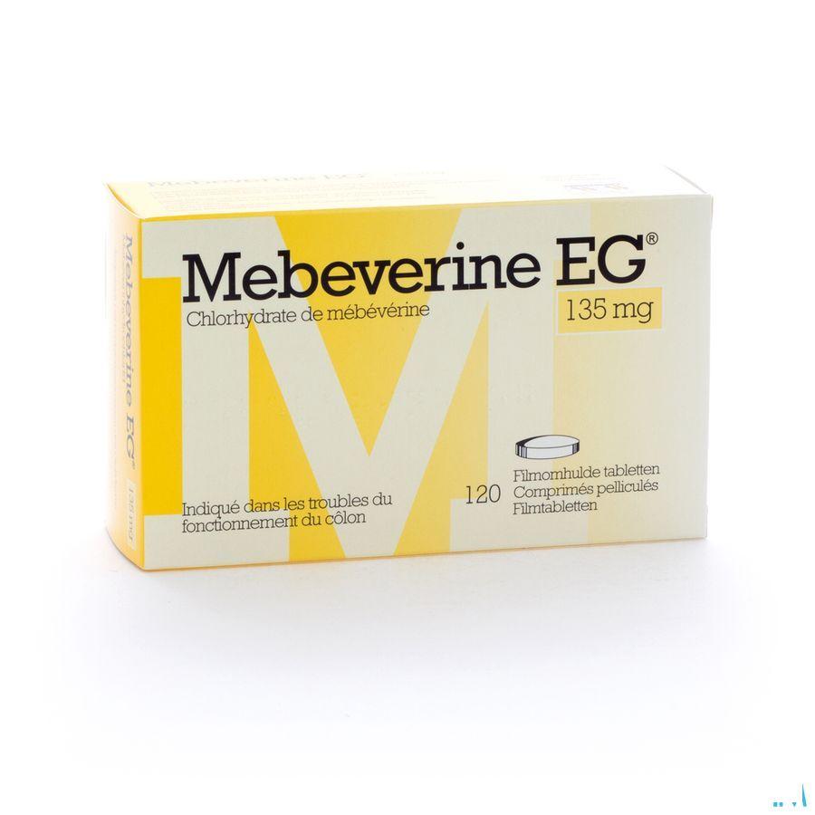 Mebeverine EG 135 mg Comprimes Pellicules 120 X 135 mg  -  EG