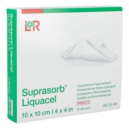 Suprasorb Liquacel Vezelverb Hydroact. 10X10Cm 10  -  Lohmann & Rauscher