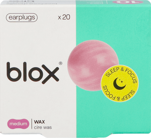 Blox Natuurlijke Was Oordopjes 10 Paar