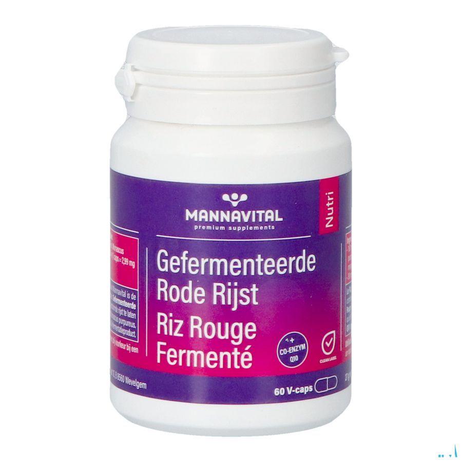 Mannavital Gefermenteerde Rode Rijst V-Caps 60