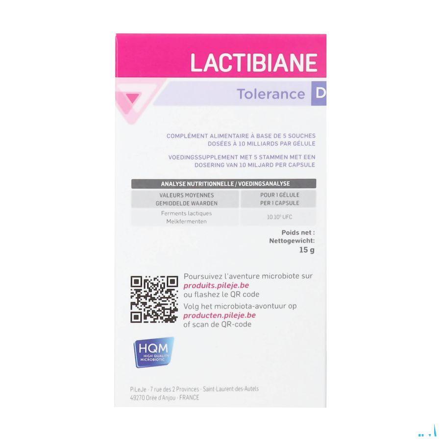 Lactibiane Tolerance D Caps 30  -  Pileje Benelux