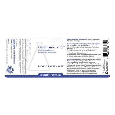 Biotics Gammanol Forte 90 tabletten  -  Energetica Natura