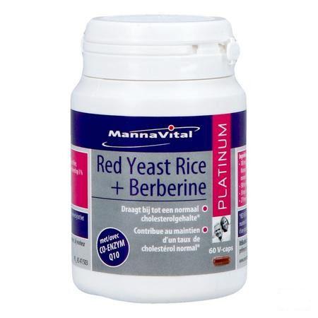 Mannavital Red Yeast Rice + Berberine Plat.V-Caps 60  -  Mannavita