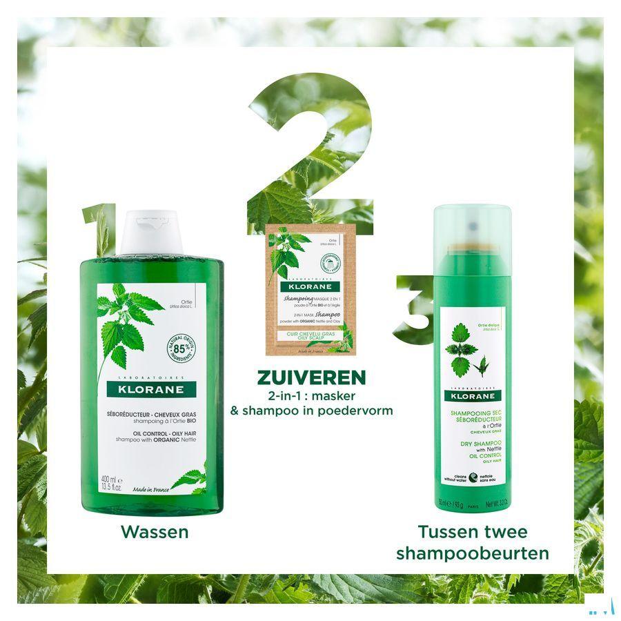 Klorane Capilaire Masker Reinigend Brandnetel 8X3G