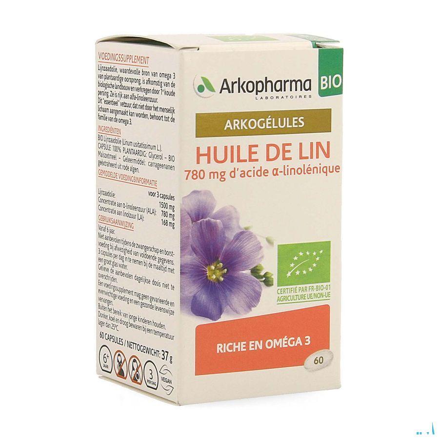 Arkogelules Huile De Lin Bio 60 Gell  -  Arkopharma