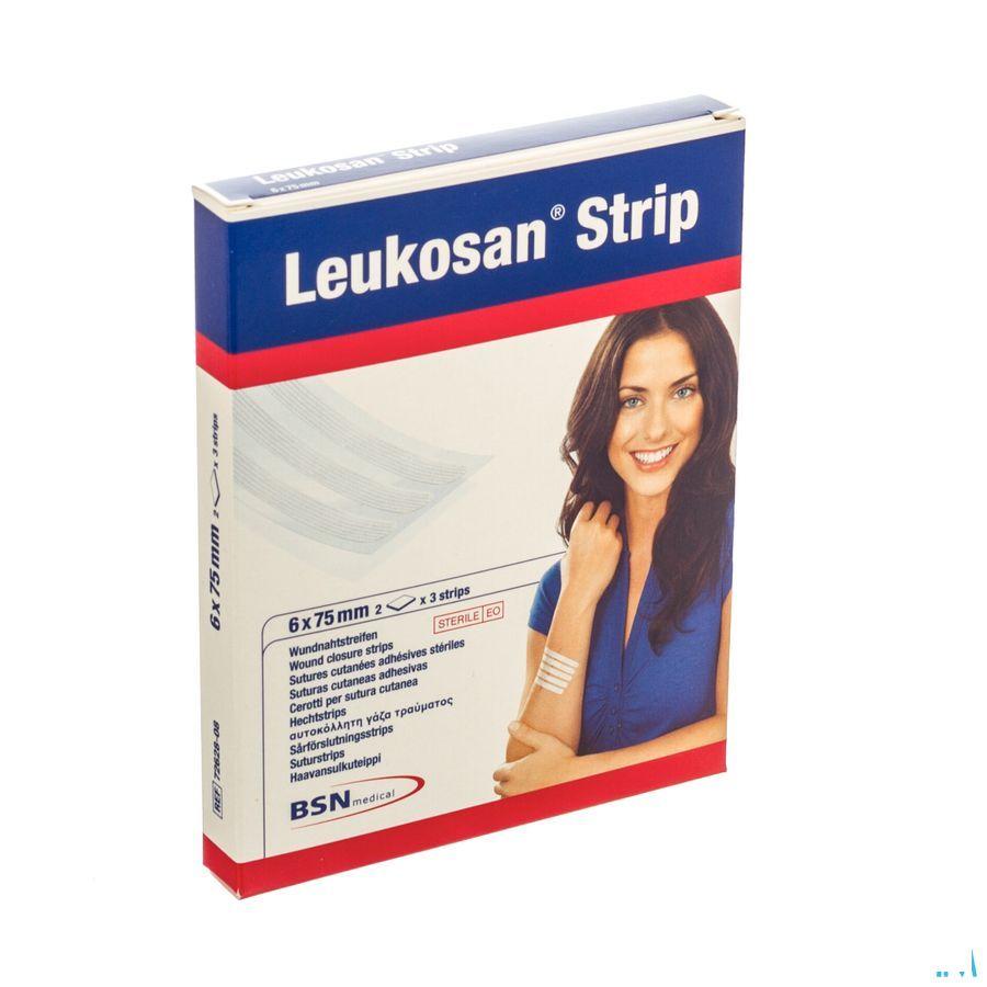 Leukosan Strip Ster 6X 75mm Blanc 2X 3 7262808