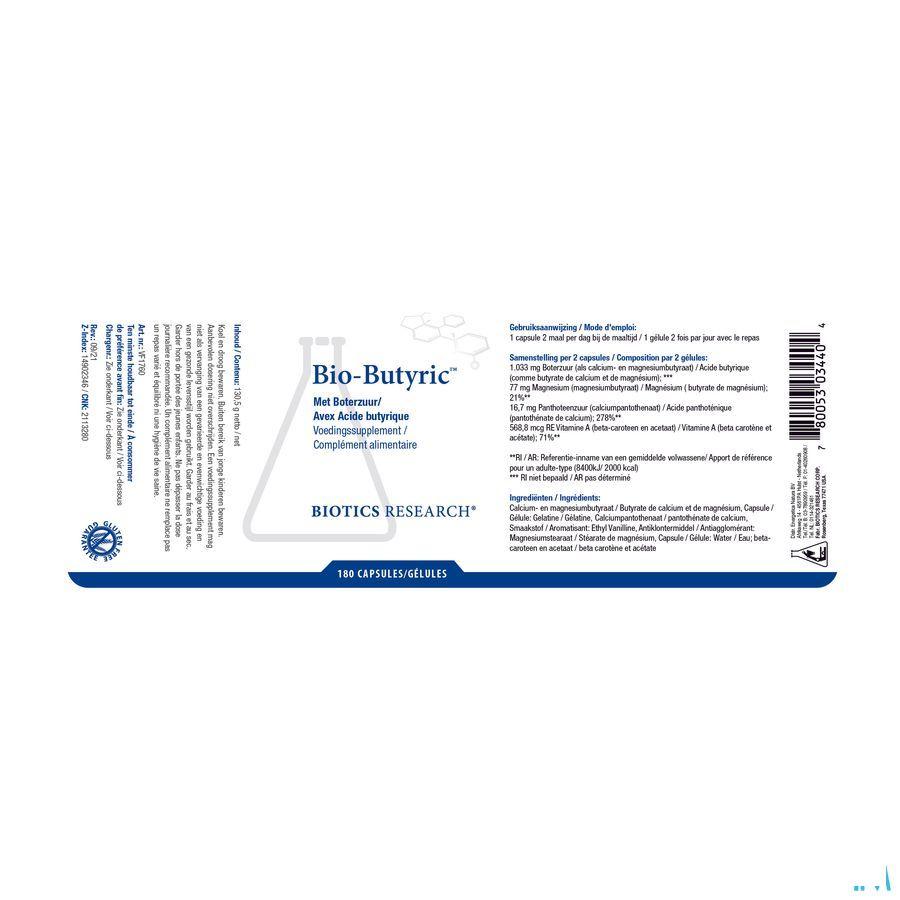 Bio-Butyric 180 gélules  -  Energetica Natura