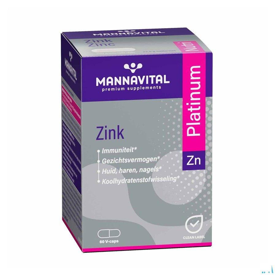 Mannavital Zinc Platinum V-Capsule 60