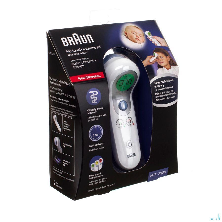 Braun Thermometer Ntf3000 Zonder Contact + frontaal 